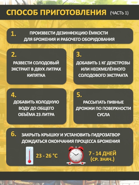Солодовый экстракт для пива Чешское в стиле Пилзнер, 1,9 кг