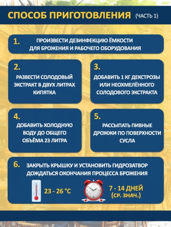 Солодовый экстракт для пива Пшеничное в бельгийском стиле, 1,9 кг